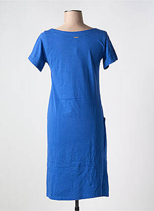 Rochie midi croială fluidă mâneci scurte albastru AGATHE & LOUISE femeie
