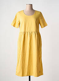 Rochie midi mâneci scurte mâneci scurte galben AGATHE & LOUISE femeie