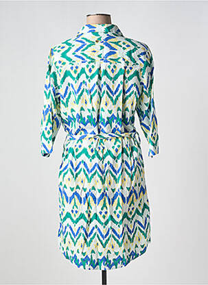 Rochie midi mâneci 3/4 mâneci 3/4 albastru ÉTYMOLOGIE femeie