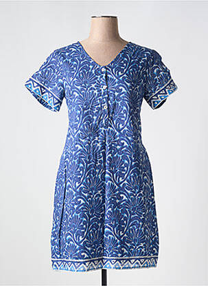 Rochie scurtă mâneci scurte mâneci scurte albastru AGATHE & LOUISE femeie