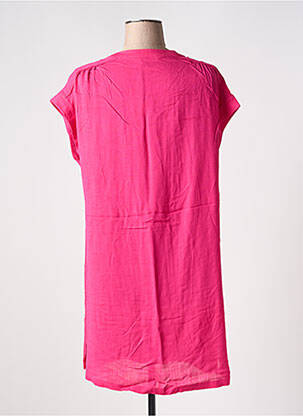 Rochie scurtă mâneci scurte mâneci scurte roz ÉTYMOLOGIE femeie