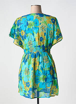 Rochie scurtă mâneci scurte mâneci scurte albastru L'ATELIER D'ANNA femeie