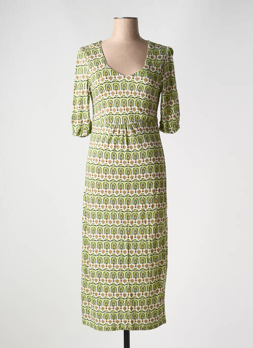 Rochie midi verde AGATHE & LOUISE femeie