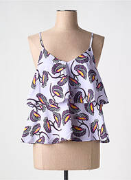 Top imprimeu fantezie bretele subțiri violet OXBOW femme
