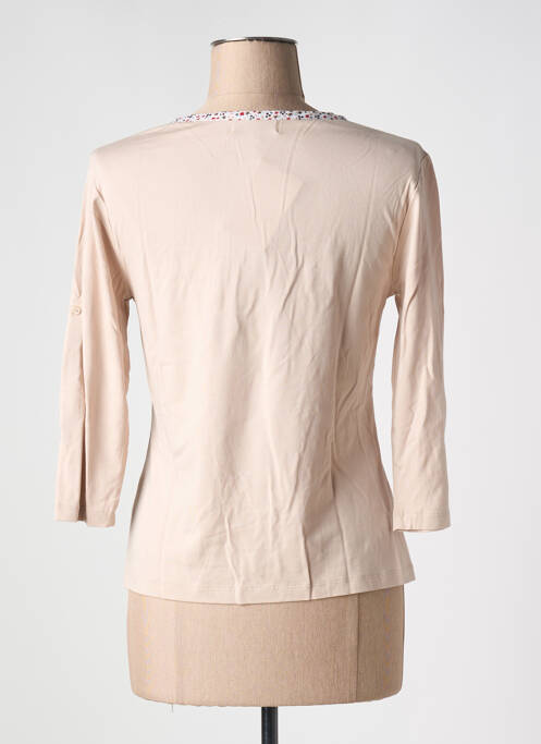 Tricou mâneci 3/4 mâneci 3/4 bej SOIE POUR SOI femme