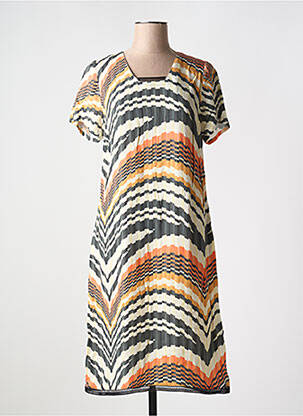 Rochie midi portocaliu IMPULSION femeie