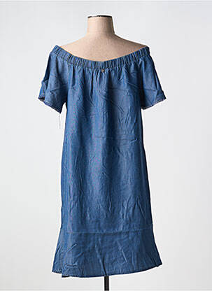 Rochie midi mâneci scurte mâneci scurte albastru JUS D'ORANGE femeie