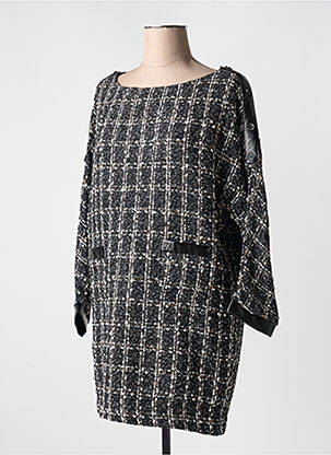 Rochie scurtă mâneci lungi mâneci lungi negru JEFF GALLANO femeie