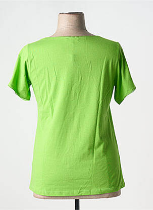 Tricou guler în v mâneci scurte verde AGATHE & LOUISE femeie