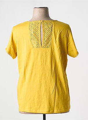 Tricou elasticitate mâneci scurte galben AGATHE & LOUISE femeie