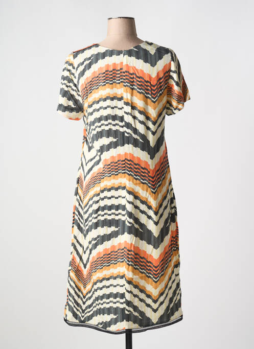 Rochie midi portocaliu IMPULSION femeie