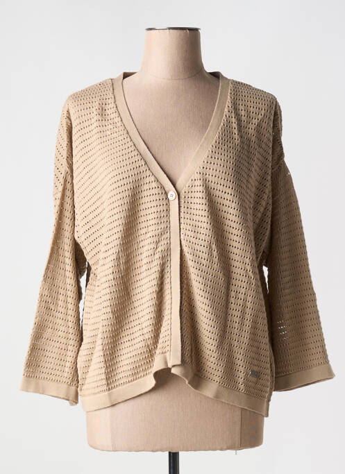 Vestă cu mâneci lungi bej AGATHE & LOUISE femeie
