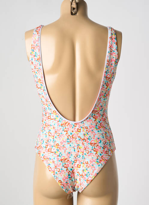 Costum de baie dintr-o singură piesă efect material satinat portocaliu OXBOW femme