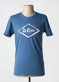 Tricou croială cambrată mâneci scurte albastru LEE COOPER homme