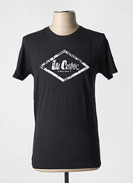 Tricou croială cambrată mâneci scurte negru LEE COOPER homme
