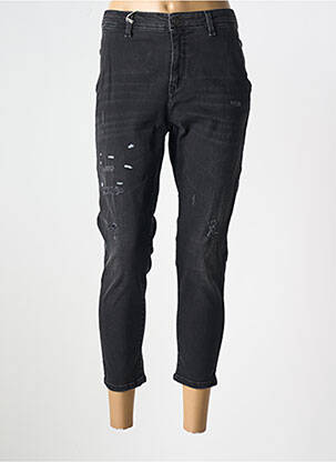 Blugi cu croială slim efect uzat decolorat mărime normală negru LEE COOPER femeie