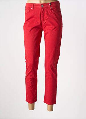 Pantalon 7/8 țesătură poplin mărime normală roșu LEE COOPER femeie