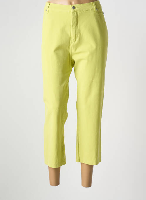 Pantalon trei sferturi verde MARBLE femeie