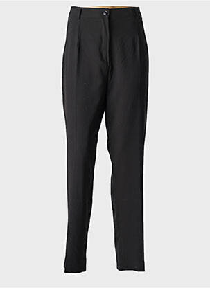 Pantalon drept elasticitate mărime normală negru MODE DE PARIS femeie