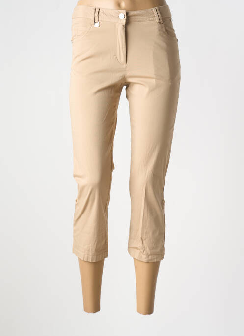 Pantalon trei sferturi croială dreaptă mărime normală bej AGATHE & LOUISE femme