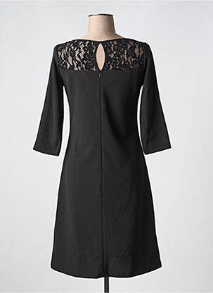 Rochie midi mâneci 3/4 mâneci 3/4 negru LILI & CAROLINE femeie