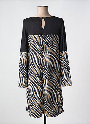 Rochie midi mâneci lungi mâneci lungi maro LILI & CAROLINE femeie