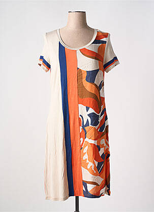 Rochie midi portocaliu LILI & CAROLINE femeie