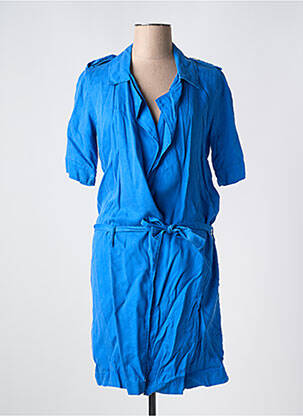 Rochie midi mâneci scurte mâneci scurte albastru COP COPINE femeie