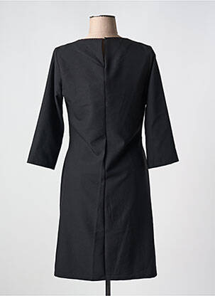 Rochie midi mâneci 3/4 mâneci 3/4 negru LILI & CAROLINE femeie