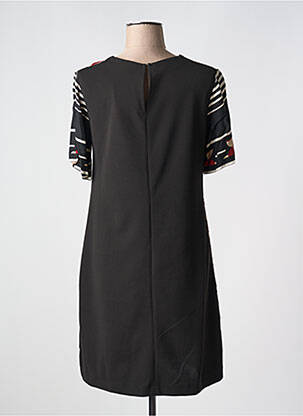 Rochie midi țesătură crep mâneci scurte bej LILI & CAROLINE femeie