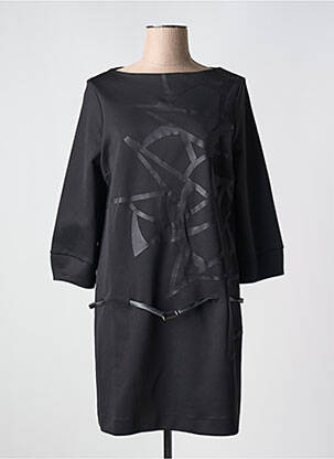 Rochie scurtă mâneci 3/4 mâneci 3/4 negru COP COPINE femeie