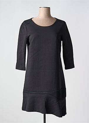 Rochie midi mâneci 3/4 mâneci 3/4 negru COP COPINE femeie