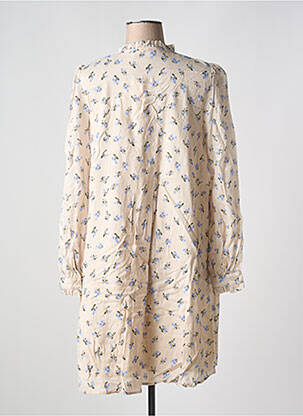 Rochie midi imprimeu floral mâneci lungi bej B.YOUNG femeie