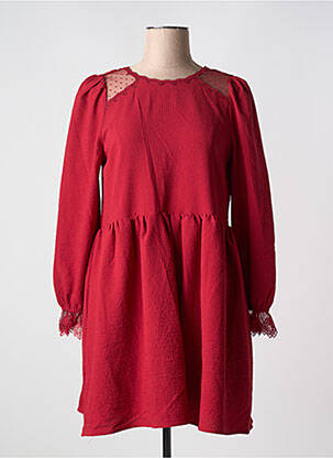Rochie scurtă mâneci lungi mâneci lungi roșu CHERRY PARIS femeie