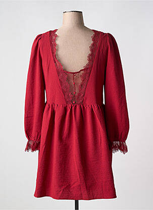 Rochie scurtă mâneci lungi mâneci lungi roșu CHERRY PARIS femeie