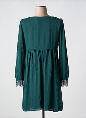 Rochie scurtă mâneci scurte mâneci scurte verde NAF NAF femeie