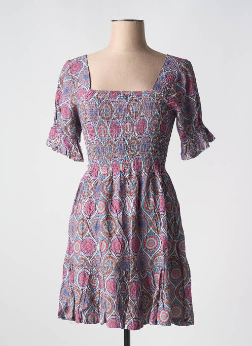 Rochie scurtă violet MADE IN ITALY femeie