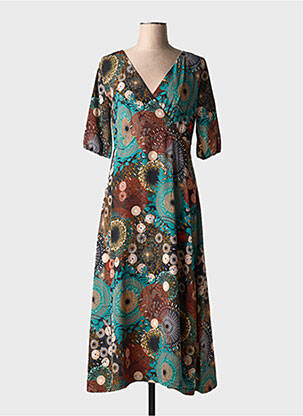 Rochie lungă albastru LILI & CAROLINE femeie