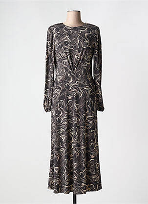 Rochie lungă gri ICHI femeie