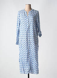 Rochie midi croială fluidă mâneci lungi albastru B.YOUNG femeie
