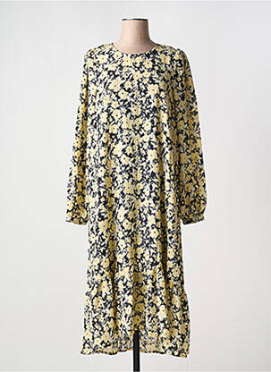 Rochie lungă galben MSCH COPENHAGEN femeie