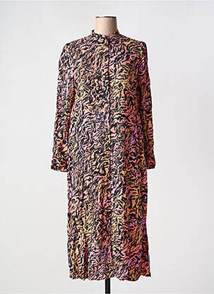 Rochie lungă mâneci lungi mâneci lungi roz B.YOUNG femeie