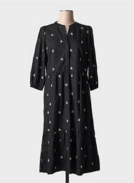 Rochie midi mâneci 3/4 mâneci 3/4 negru FRANSA femme
