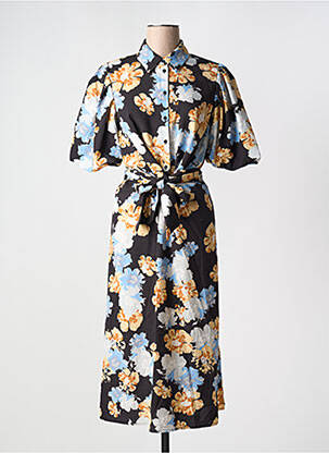 Rochie lungă negru ICHI femeie