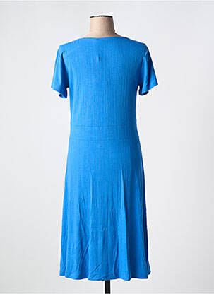 Rochie midi croială fluidă mâneci scurte albastru FRANSA femeie