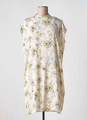 Rochie midi croială fluidă fără mâneci bej MSCH COPENHAGEN femeie