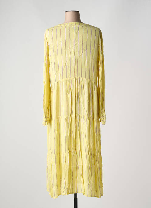 Rochie lungă galben ICHI femeie