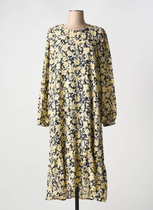 Rochie lungă galben MSCH COPENHAGEN femeie