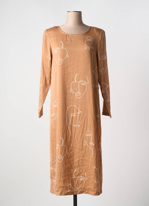 Rochie midi bej ICHI femeie