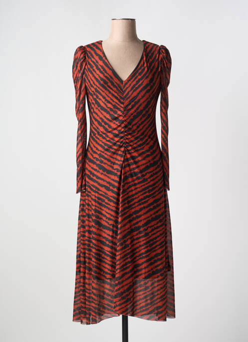 Rochie lungă portocaliu ICHI femeie